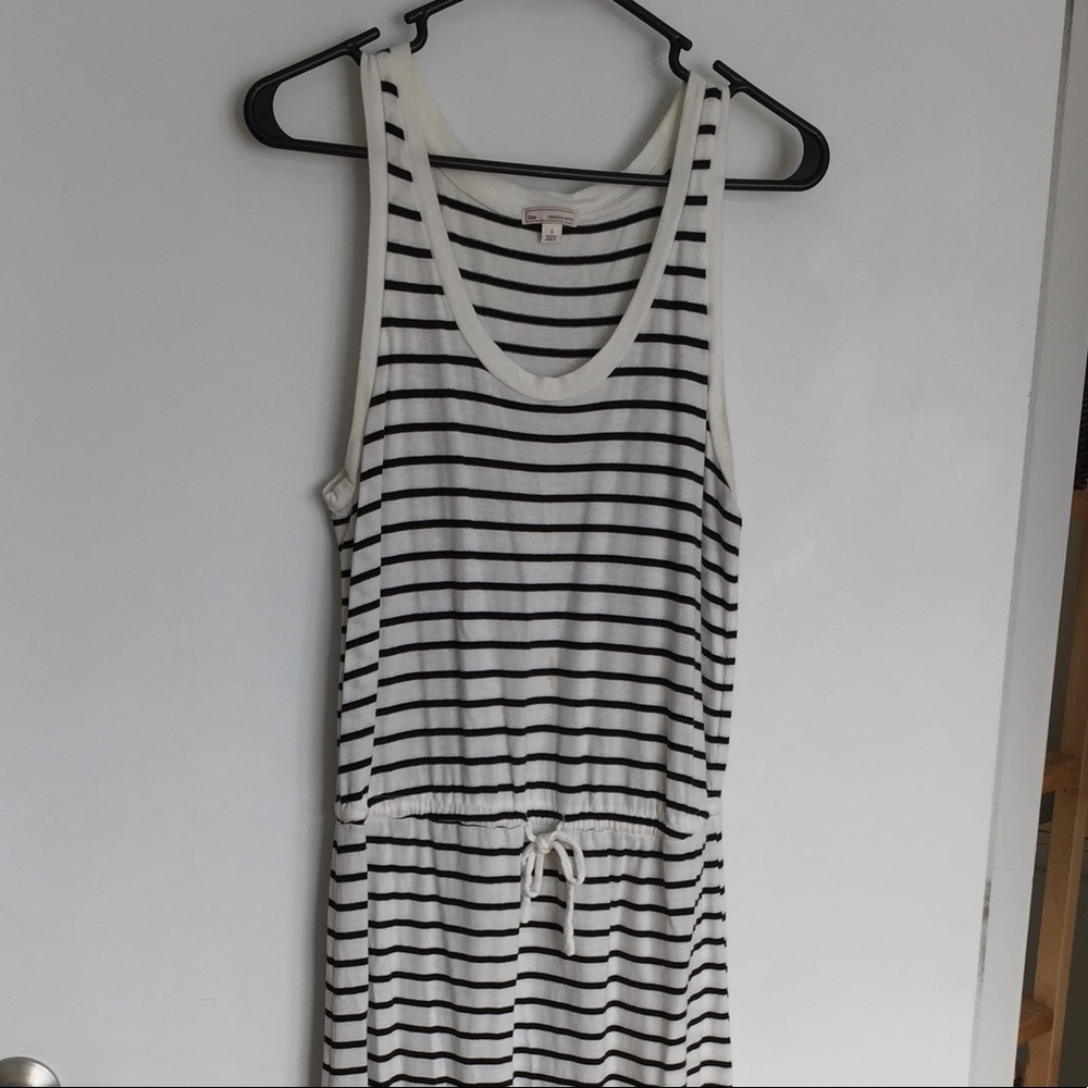 Gap Maxi Dress, white and black stripes